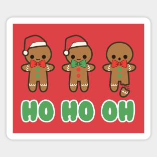 Funny Christmas Gingerbread Man Magnet